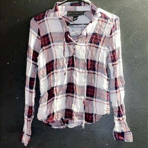 Plaid long sleeve shirt